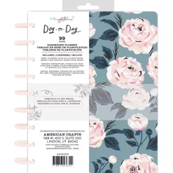 SUPER OFERTA **40%** Cuaderno Planificador Blue & Pink Rose Day to Day Maggie Holmes
