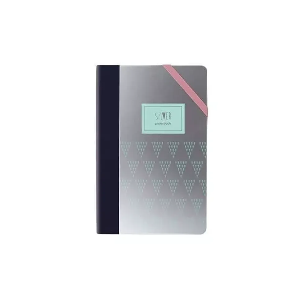 SUPER OFERTA **40%** Cuaderno Silver Paperbook Menta 13.4x20.5cm Milan