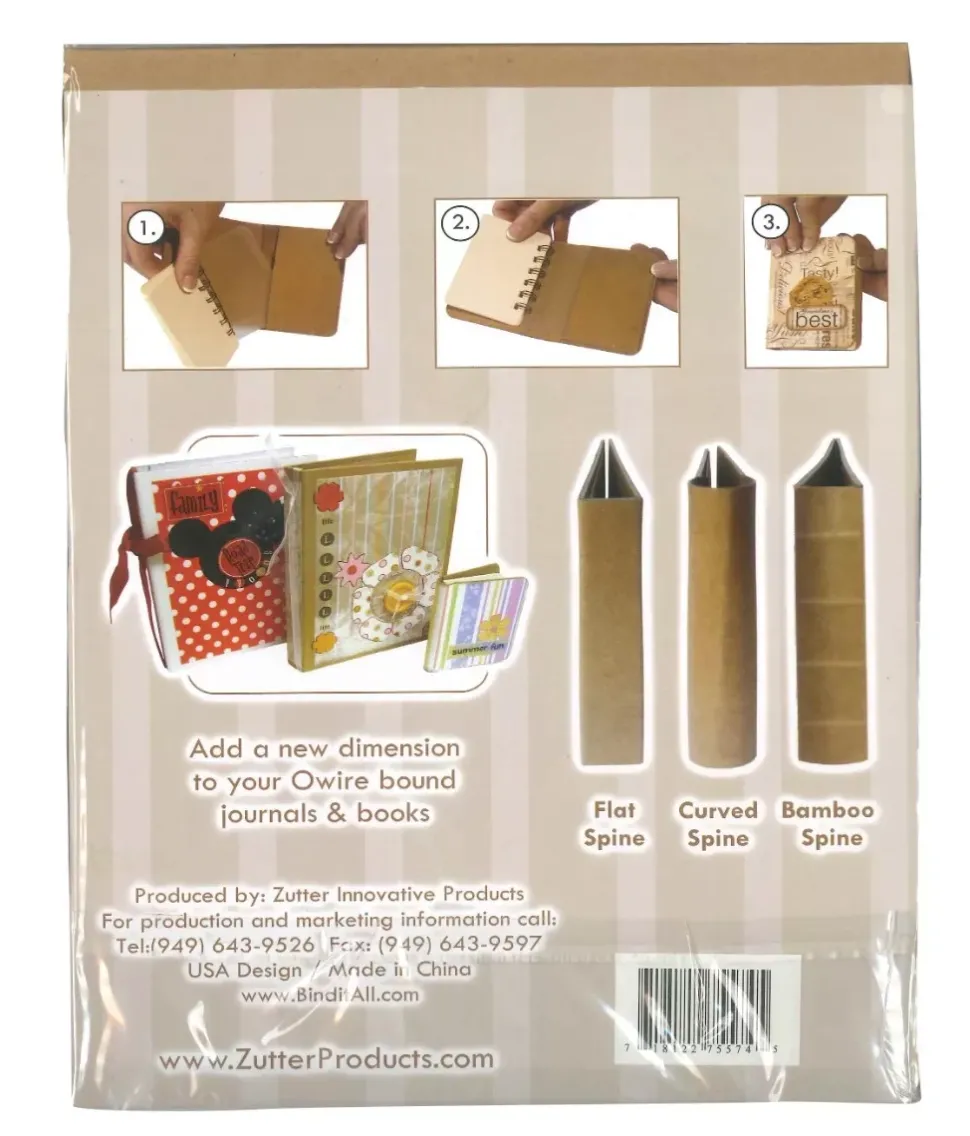 SUPER OFERTA **40%** Cubiertas Chipboard Kraft con Lomo Redondo Zutter