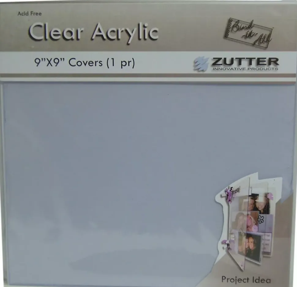 SUPER OFERTA **40%** Cubiertas Transparentes para encuadernar Zutter 22x22cm