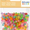 SUPER OFERTA **40%** Cuentas de Plástico con Letras Multicolor Artemio 7mm