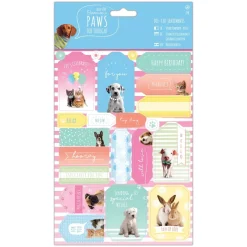 SUPER OFERTA **40%** Dedicatorias troqueladas Paws for Thought Docrafts