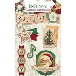 SUPER OFERTA **30%** Die-cut adhesivos Yuletide Carol BoBunny