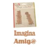 SUPER OFERTA **40%** Die-cut de chipboard Imagina Amig@ DK