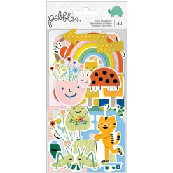 SUPER OFERTA **40%** Die-Cuts Cardstock Kid At Heart Pebbles
