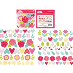 SUPER OFERTA **30%** Die-cuts I Pick You Love Notes Doodlebug