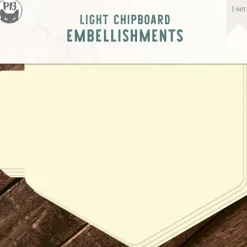 SUPER OFERTA **40%** Die-Cuts Light Chipboard Album Base Hexagon P13 15x15cm