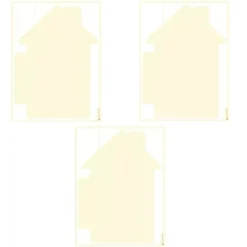 SUPER OFERTA **40%** Die-Cuts Light Chipboard Album Base Refill House P13 15x20cm