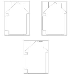 SUPER OFERTA **40%** Die-Cuts Light Chipboard Album Base Refill House P13 15x20cm