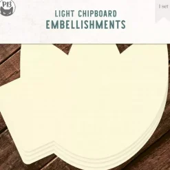 SUPER OFERTA **40%** Die-Cuts Light Chipboard Album Base Tulip P13 15x15cm