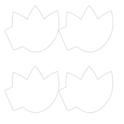 SUPER OFERTA **40%** Die-Cuts Light Chipboard Album Base Tulip P13 15x15cm