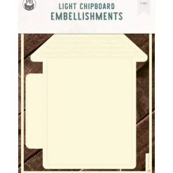 SUPER OFERTA **40%** Die-Cuts Light Chipboard Album Base House P13 15x20cm