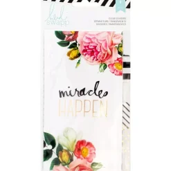 SUPER OFERTA **40%** Divisores transparentes 9x17cm Memory Planner Heidi Swapp