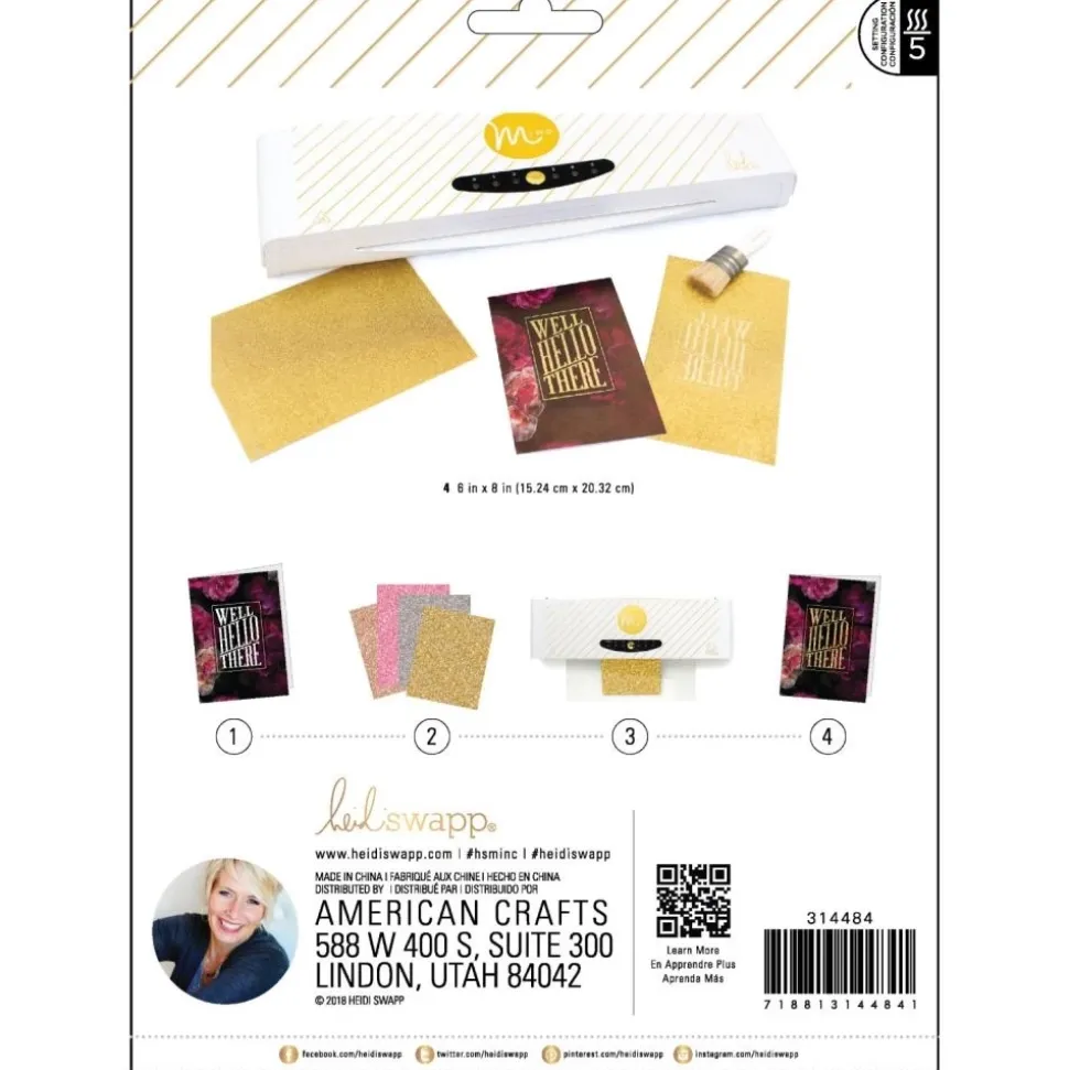 SUPER OFERTA **40%** Foil Glitter Rosa para Minc American Crafts