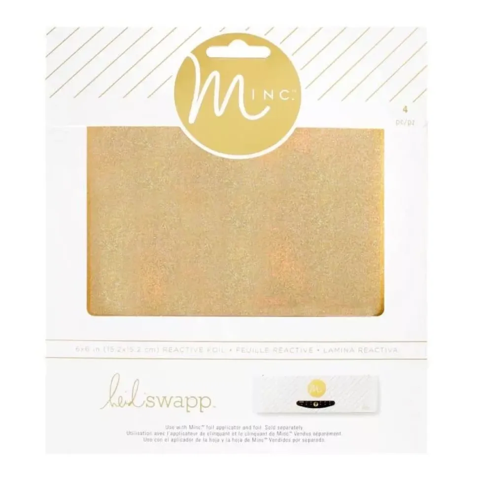 SUPER OFERTA **40%** Foil Glitter Gold para Minc