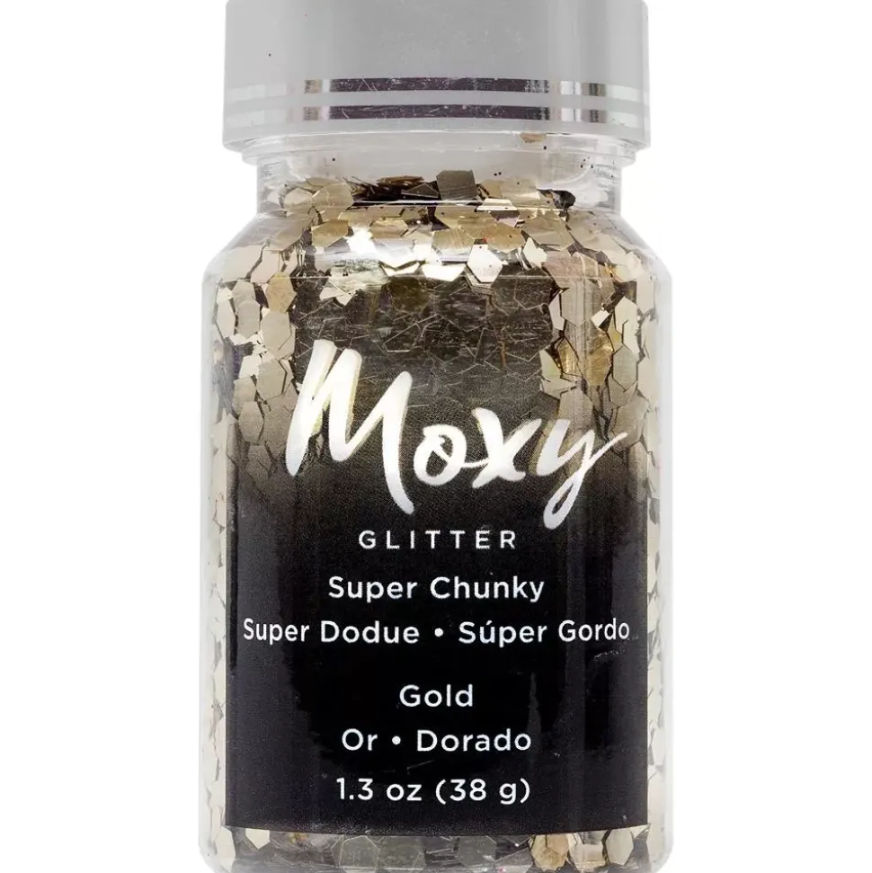 SUPER OFERTA **40%** Glitter Super Chunky Gold Moxy