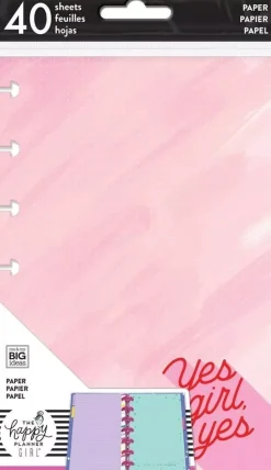 SUPER OFERTA **30%** Hojas Encourager Yes Girl para Mini Create 365 Planner