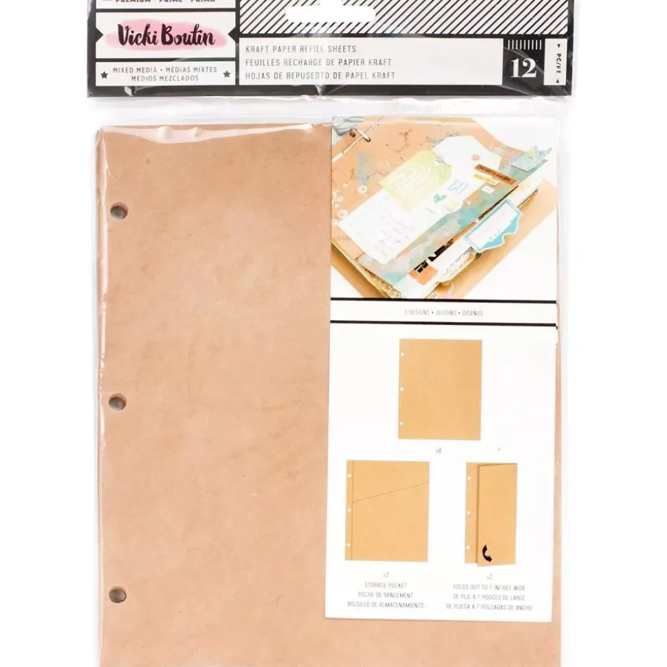 SUPER OFERTA **40%** Insertos kraft para cuaderno de mixed media All the good things Vicki Boutin