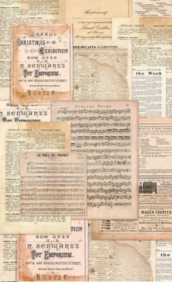 SUPER OFERTA **40%** Kit 4 papeles de arroz III Father Christmas PapersForYou 54x33cm