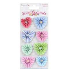 SUPER OFERTA **40%** Kit de 8 flores de corazón de papel Sweet Moment