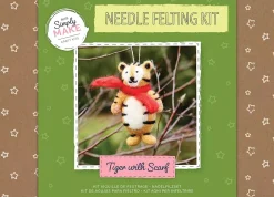 SUPER OFERTA **40%** Kit de Fieltro Tiger with Scarf Doctrafts