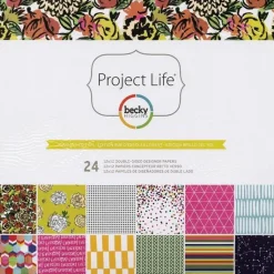SUPER OFERTA **40%** Kit de papeles Project Life Sunshine Edition 30x30cm