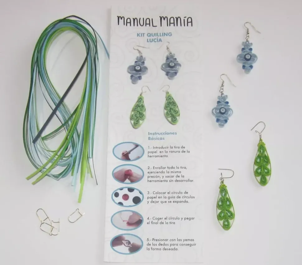 SUPER OFERTA **40%** Kit de Quilling Lucía Manual Manía