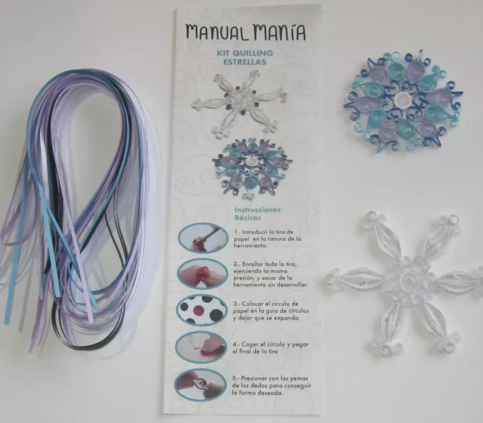 SUPER OFERTA **40%** Kit de Quilling Estrellas Manual Manía