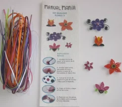 SUPER OFERTA **40%** Kit de Quilling Flores 2 Manual Manía