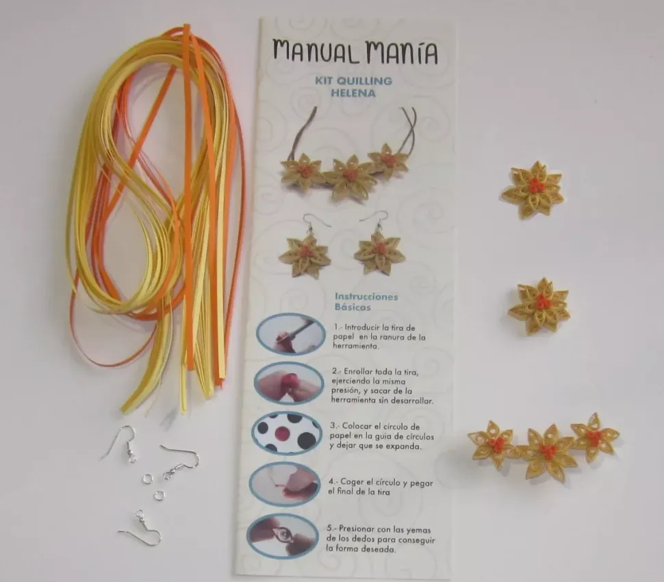 SUPER OFERTA **40%** Kit de Quilling Helena Manual Manía