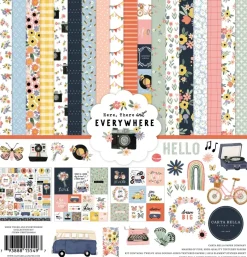 SUPER OFERTA **40%** Kit de scrapbooking Here, There and Everywhere Carta Bella 30x30cm