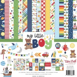 SUPER OFERTA **40%** Kit de scrapbooking My Little Boy Echo Park 30x30cm
