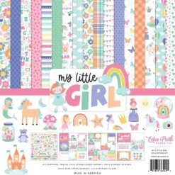 SUPER OFERTA **40%** Kit de scrapbooking My Little Girl Echo Park 30x30cm