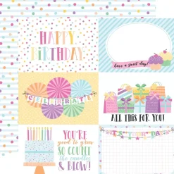 SUPER OFERTA **40%** Kit de scrapbooking Make A Birthday Wish Girl Echo Park 30x30cm
