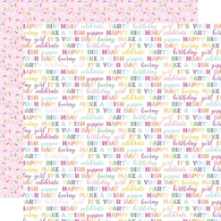 SUPER OFERTA **40%** Kit de scrapbooking Make A Birthday Wish Girl Echo Park 30x30cm