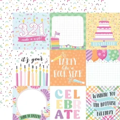 SUPER OFERTA **40%** Kit de scrapbooking Make A Birthday Wish Girl Echo Park 30x30cm