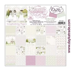 SUPER OFERTA **40%** Kit de Scrapbooking Comunión Niña Bendiciones Dayka 20x20cm