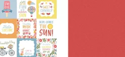 SUPER OFERTA **40%** Kit de Scrapbooking Here Comes The Sun Echo Park 30x30cm