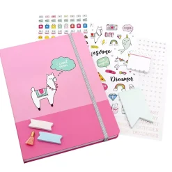 SUPER OFERTA **40%** Kit Diario Journal Hello Dreamer Llama AC