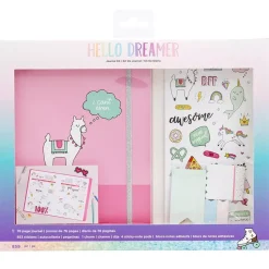 SUPER OFERTA **40%** Kit Diario Journal Hello Dreamer Llama AC