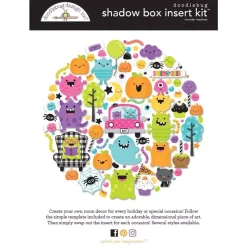 SUPER OFERTA **30%** Kit Shadow Box Monster Madness Doodlebug