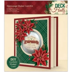 SUPER OFERTA **40%** Kit Shaker Card Deck the Halls Docrafts