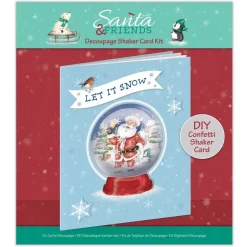 SUPER OFERTA **40%** Kit Shaker Card Santa & Friends Docrafts