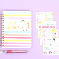 SUPER OFERTA **60%** Kit To the point planner Unicorn AC