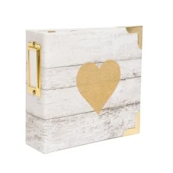 SUPER OFERTA **40%** Álbum Glitter Heart Project Life Heidi Swapp 10x10cm