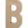 SUPER OFERTA **40%** Letra B de papel maché 20x11cm