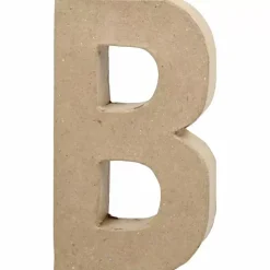 SUPER OFERTA **40%** Letra B de papel maché 20x11cm