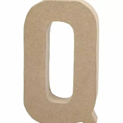 SUPER OFERTA **40%** Letra Q de papel maché 20x11cm