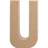SUPER OFERTA **40%** Letra U de papel maché 20x11cm