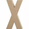 SUPER OFERTA **40%** Letra X de papel maché 20x11cm